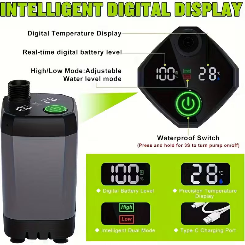 Spopal 6000mAh Rechargeable Camping Shower